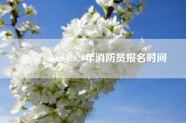 2020年消防员报名时间