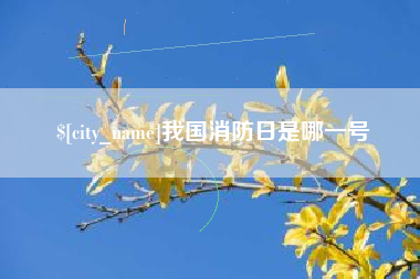 我国消防日是哪一号