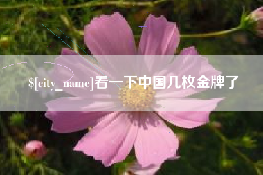 看一下中国几枚金牌了