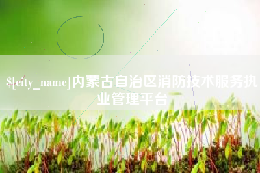 内蒙古自治区消防技术服务执业管理平台