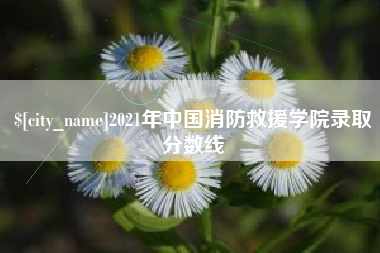 2021年中国消防救援学院录取分数线