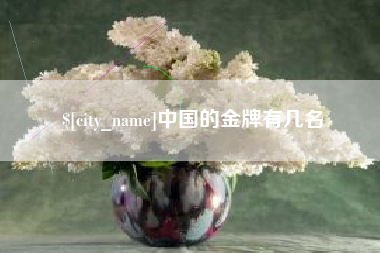 中国的金牌有几名