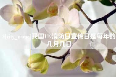 我国119消防日宣传日是每年的几月几日