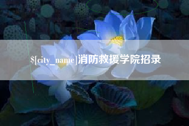 消防救援学院招录