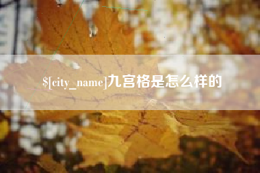 九宫格是怎么样的