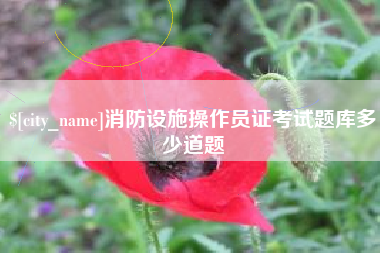 消防设施操作员证考试题库多少道题