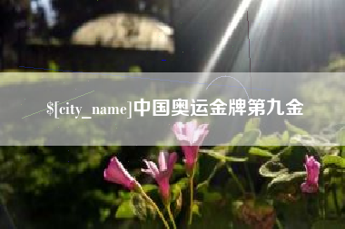 中国奥运金牌第九金